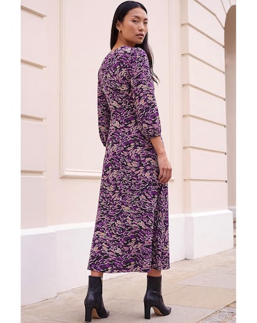 Roman Abstract Print Midi Dress
