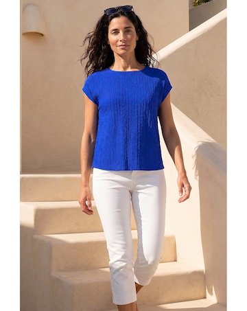 Roman Classic Textured Stretch T-Shirt