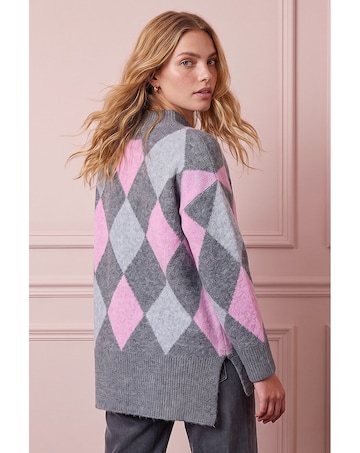 Roman Diamond Argyle Knit Jumper