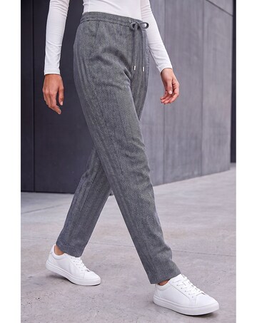 Roman Petite Herringbone Stretch Trouser