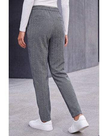 Roman Petite Herringbone Stretch Trouser