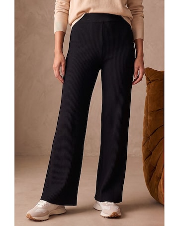 Roman Rib Knitted Trouser