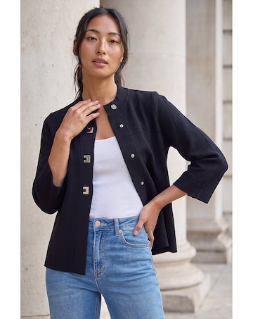 Roman Petite Hardware Button Cardigan