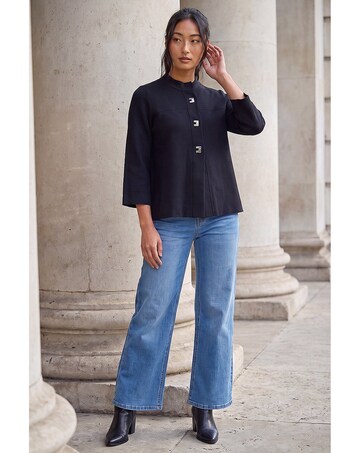 Roman Petite Hardware Button Cardigan