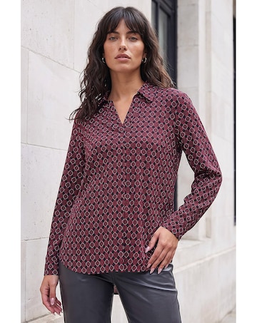 Roman Geo Puff Print Shirt