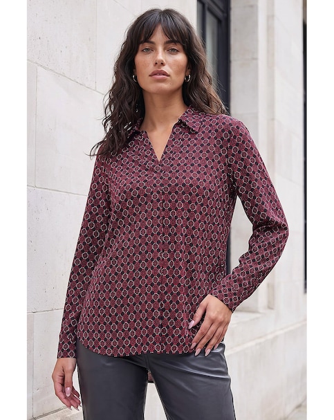 Roman Geo Puff Print Shirt