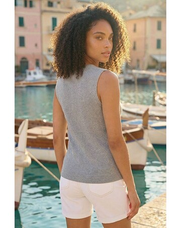 Roman Dusk Buttoned Knit Waistcoat