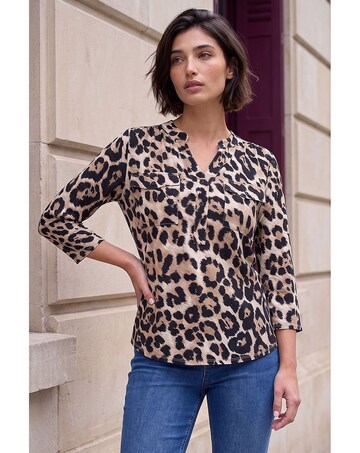 Roman Petite Animal Button Top
