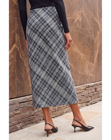 Roman Check Shadow Panel Skirt