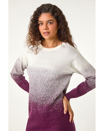 Roman Ombre Knitted Jumper Dress