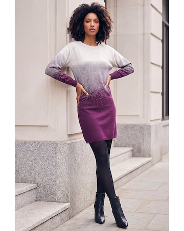 Roman Ombre Knitted Jumper Dress