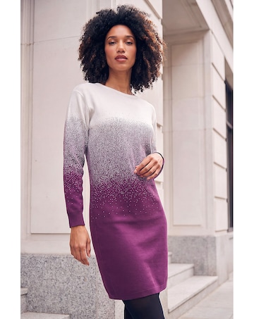 Roman Ombre Knitted Jumper Dress