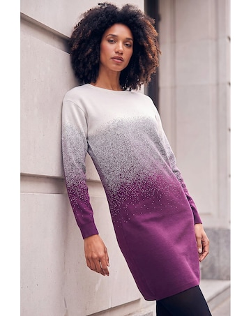 Roman Ombre Knitted Jumper Dress