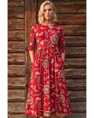 Roman Petite Floral Midi Dress