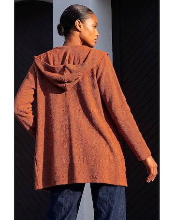Roman Longline Hooded Cardigan