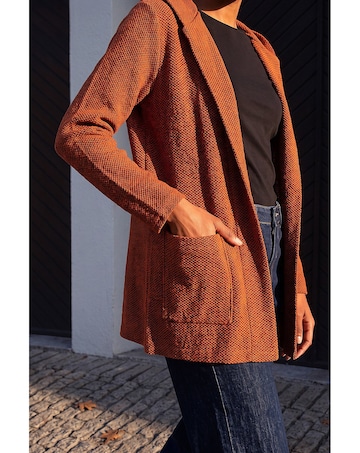 Roman Longline Hooded Cardigan