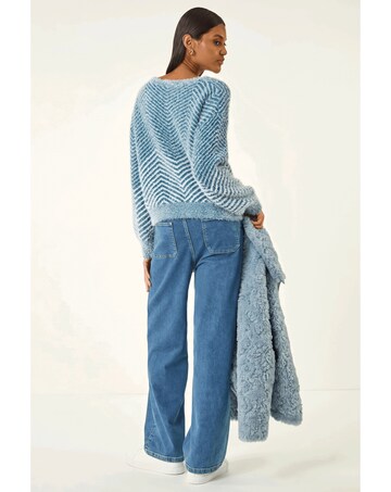 Roman Abstract Stripe Knit Jumper