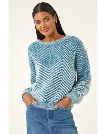 Roman Abstract Stripe Knit Jumper