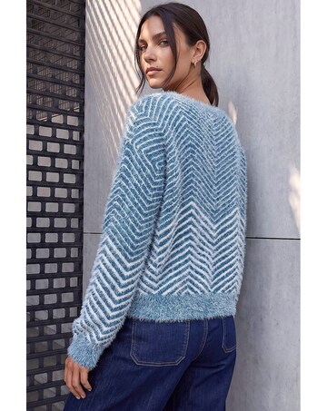 Roman Abstract Stripe Knit Jumper