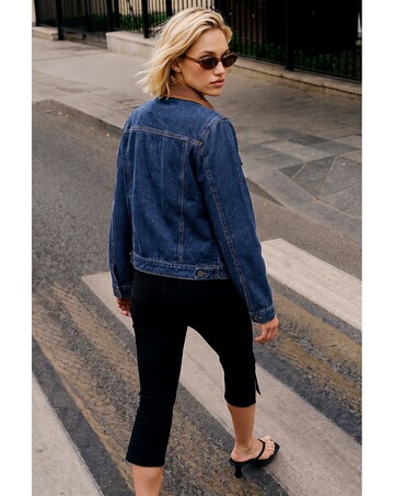 Roman Cord Collar Denim Jacket