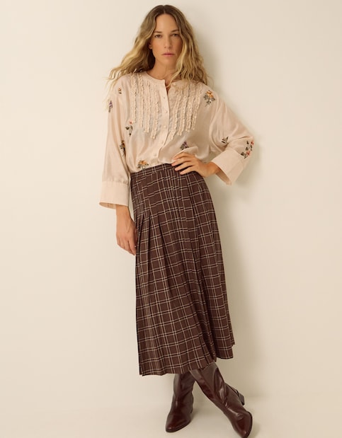 Monsoon Seren Floral Embroidered Blouse