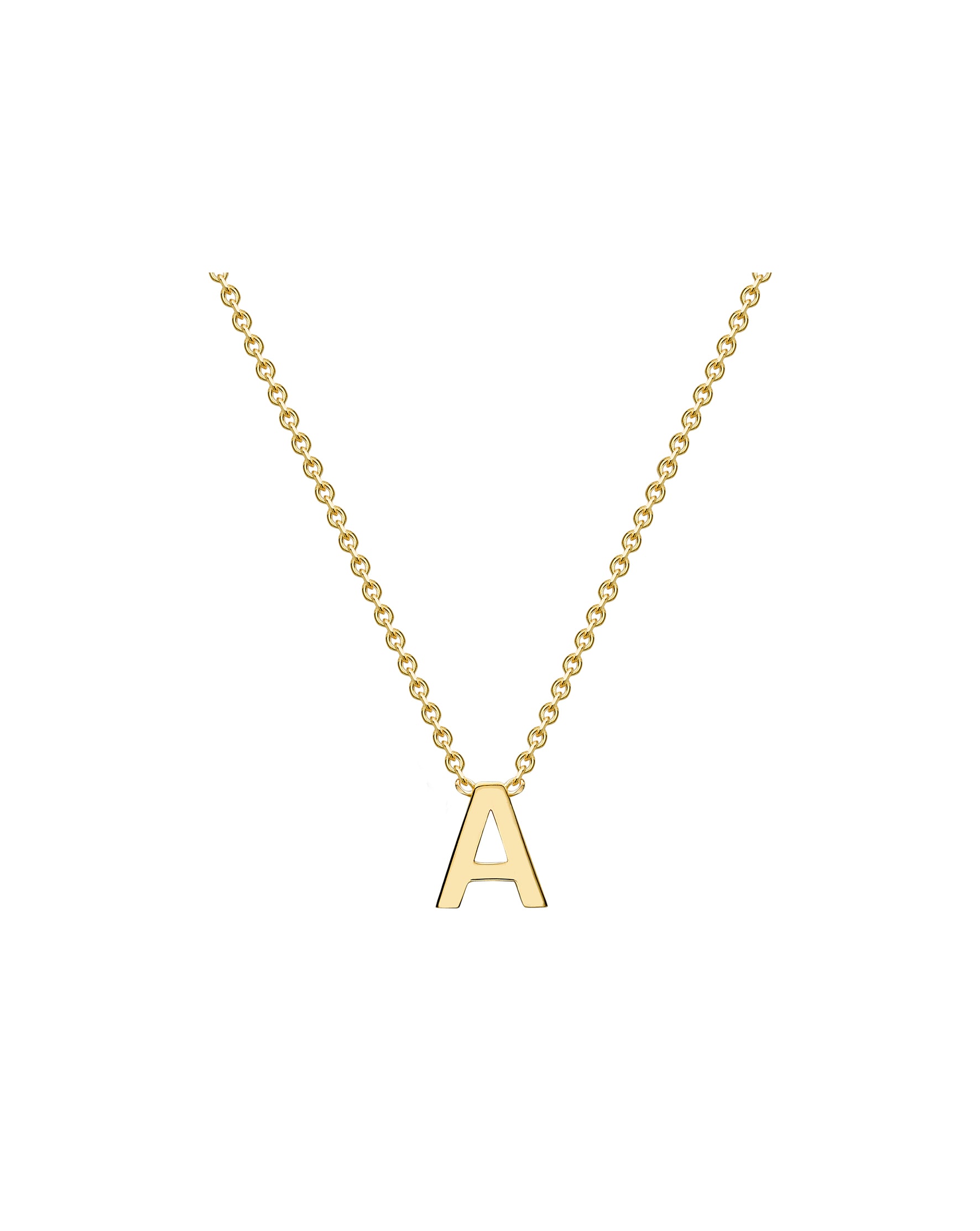 9 Carat Gold A-Z Initial Necklace