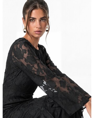 Anaya Floral Burnout Maxi Dress