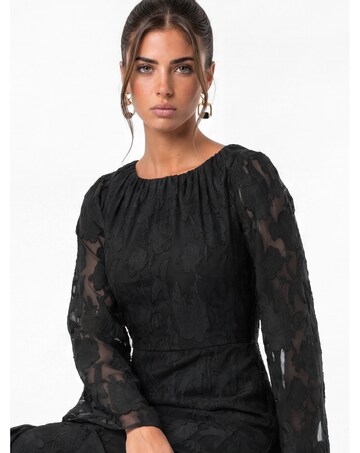 Anaya Floral Burnout Maxi Dress