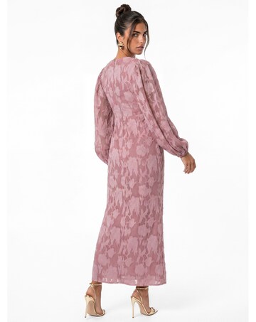 Anaya Floral Burnout Twist Midaxi Dress