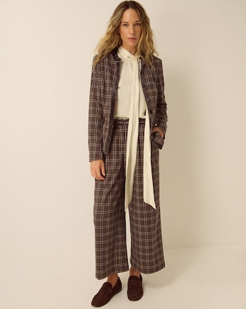 Monsoon Gracie Check Wide Leg Trousers