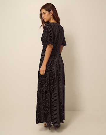 Monsoon Adeline Devore Polka Dot Dress