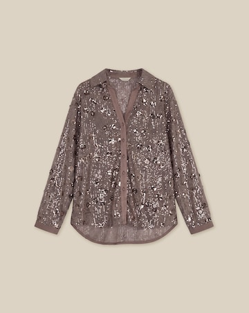 Monsoon Seema Long Sleeve Sequin Shirt