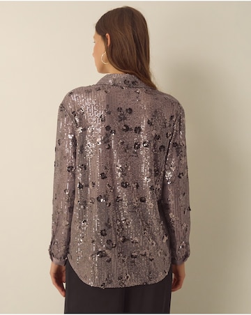 Monsoon Seema Long Sleeve Sequin Shirt