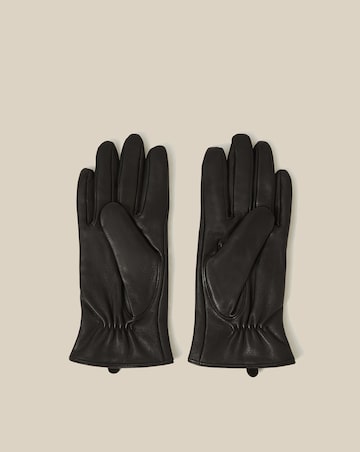 Monsoon Sadie Bow Leather Gloves