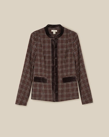 Monsoon Gracie Check Print Jacket