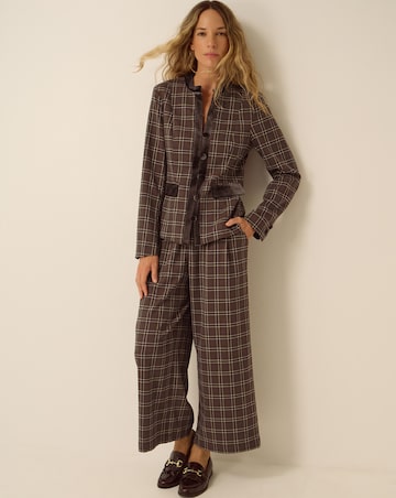 Monsoon Gracie Check Print Jacket