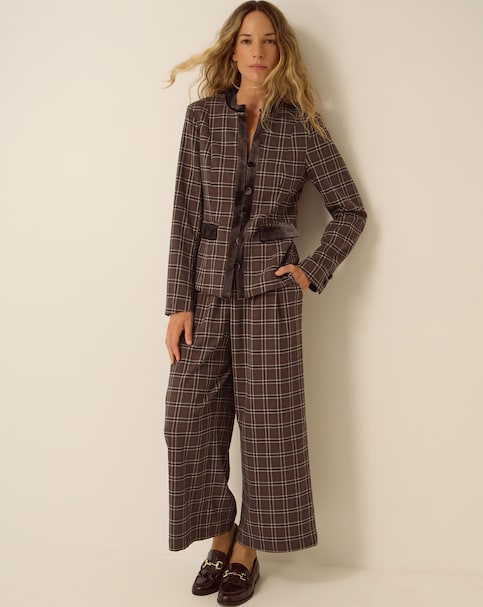 New In - Monsoon Gracie Check Print Jacket
