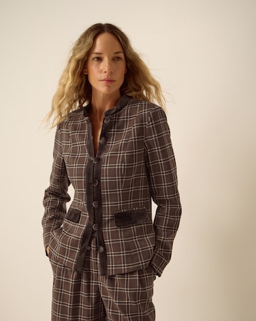 Monsoon Gracie Check Print Jacket