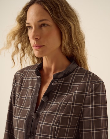 Monsoon Gracie Check Print Jacket