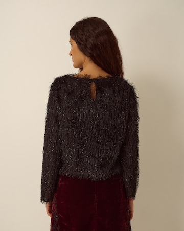 Monsoon Tessa Long Sleeve Fringe Top