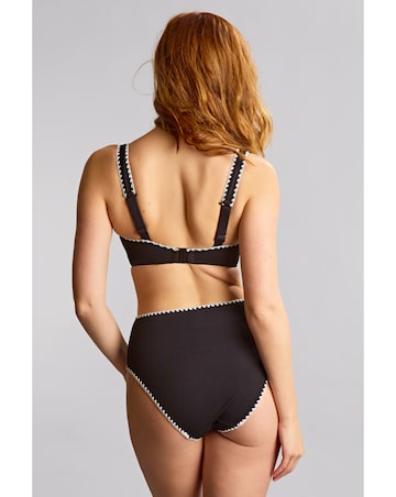 Panache Jennifer Plunge Bikini Top Aurora Black/White