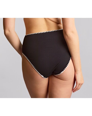Panache High Waist Bikini Brief Aurora Black/White