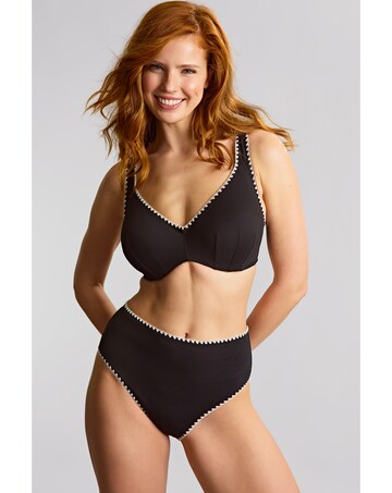 Panache High Waist Bikini Brief Aurora Black/White