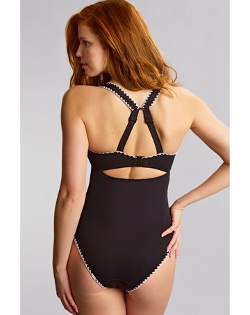 Panache Lara Plunge Swimsuit Aurora Black/White