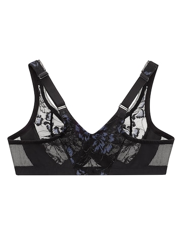 Glamorise Plus Size Lacey T-Back WonderWire Front-Fastening Bra 9246