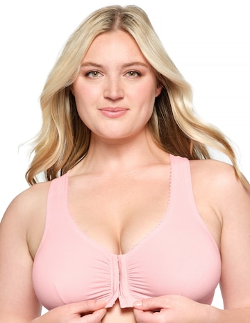 Glamorise Plus Size Front-Fastening Cotton T-Back 1908
