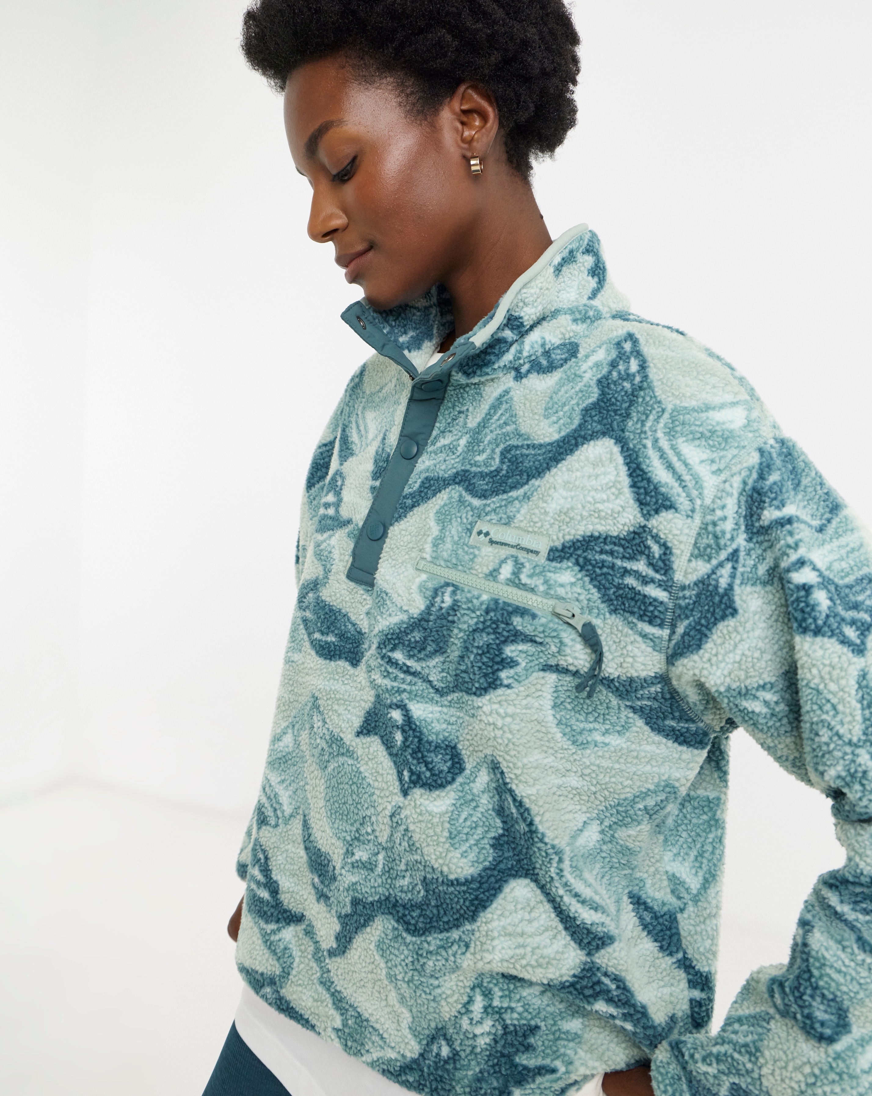 New In - Columbia Helvetia Printed 1/2 Snap