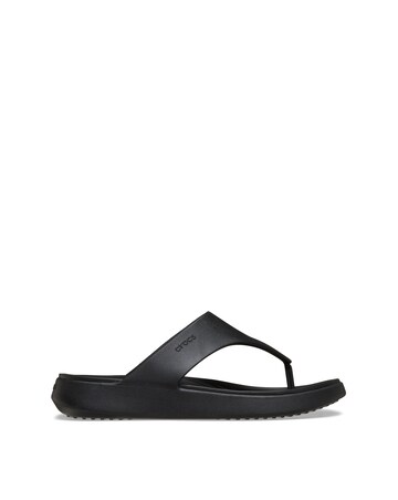 Crocs Black Getaway Triangle Flip - Standard Fit