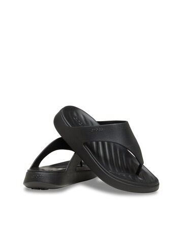 Crocs Black Getaway Triangle Flip - Standard Fit