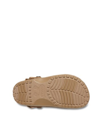 Crocs Sepia Classic Crafted Vegan Suede Stitch Clog - Standard Fit